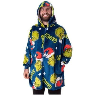 Le Grinch - Sweat à Capuche Surdimensionné - Adulte - Publicité Le Grinch - Sweat à Capuche Surdimensionné - Adulte - Publicité