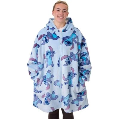 Lilo & Stitch Femmes Stitch Sweat à Capuche avec Zip Complet Lilo & Stitch Femmes Stitch Sweat à Capuche avec Zip Complet