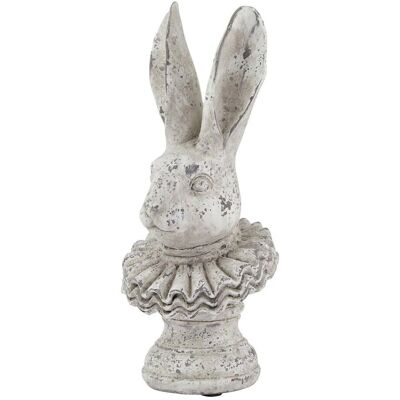 Hill Interiors Stone Effect Ruffle Hare Ornament - Ornamental Figurine Hill Interiors Stone Effect Ruffle Hare Ornament - Ornamental Figurine