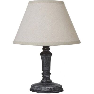 Hill Interiors - Palmyra Column Linen Table Lamp - Table Lamp Hill Interiors - Palmyra Column Linen Table Lamp - Table Lamp