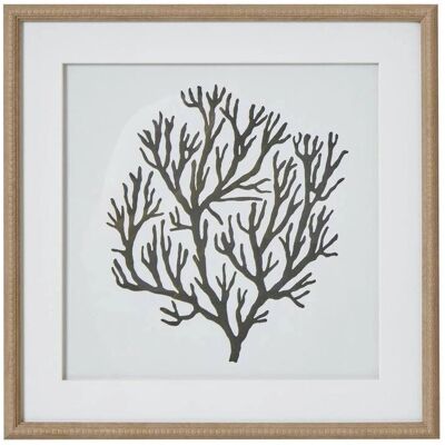 Hill Interiors Atol Coral - Framed Art Print - 40cm x 2cm x 40cm Hill Interiors Atol Coral - Framed Art Print - 40cm x 2cm x 40cm
