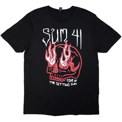 Sum 41 Tour '24 Skull Back Print T-Shirt - T-Shirt Sum 41 Tour '24 Skull Back Print T-Shirt - T-Shirt