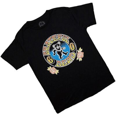 T-Shirt Unisex Orso e Rose di Grateful Dead - T-Shirt T-Shirt Unisex Orso e Rose di Grateful Dead - T-Shirt