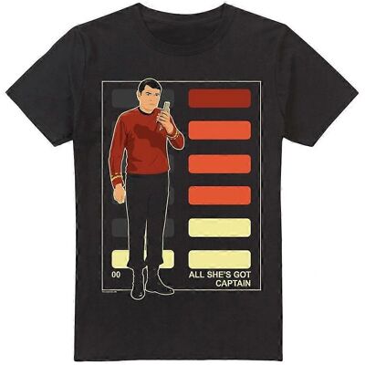 Star Trek Maglietta Capitano All She's Got Nera XXL Star Trek Maglietta Capitano All She's Got Nera XXL