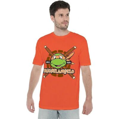 Teenage Mutant Ninja Turtles Michelangelo Orange T-Shirt - T-Shirt Teenage Mutant Ninja Turtles Michelangelo Orange T-Shirt - T-Shirt