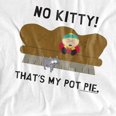 T-Shirt South Park Pot Pie Eric Cartman Blanc XXL T-Shirt South Park Pot Pie Eric Cartman Blanc XXL