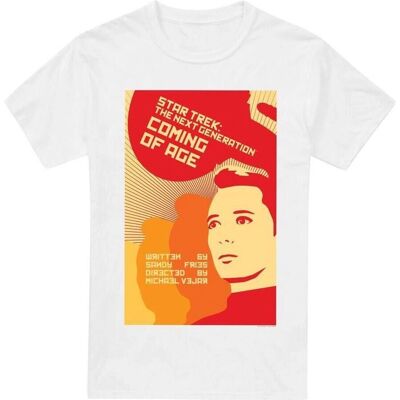 Star Trek Mens The Next Generation Season 1 Episode 19 T-Shirt White XXL Star Trek Mens The Next Generation Season 1 Episode 19 T-Shirt White XXL