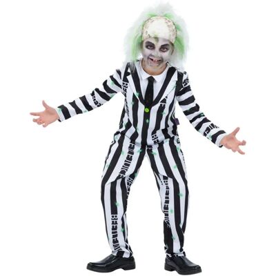 Beetlejuice - Character Costume Set - Black and White - 3-4 Years - Costume Set Beetlejuice - Character Costume Set - Black and White - 3-4 Years - Costume Set