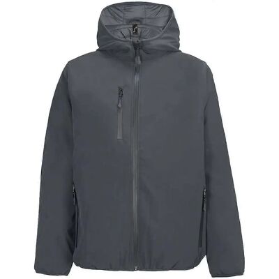SOLS Falcon Heren Gevoerde Softshell Jas Charcoal SOLS Falcon Heren Gevoerde Softshell Jas Charcoal