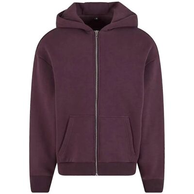 Build Your Brand Felpa con cappuccio unisex Viola XXL - Zip completo Build Your Brand Felpa con cappuccio unisex Viola XXL - Zip completo