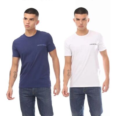 Armani Mens Crew Neck Lounge T-Shirt - T-Shirt Armani Mens Crew Neck Lounge T-Shirt - T-Shirt