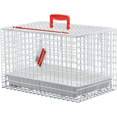 Mdc Large White Wire Cat Basket - Cat basket with tray Mdc Large White Wire Cat Basket - Cat basket with tray