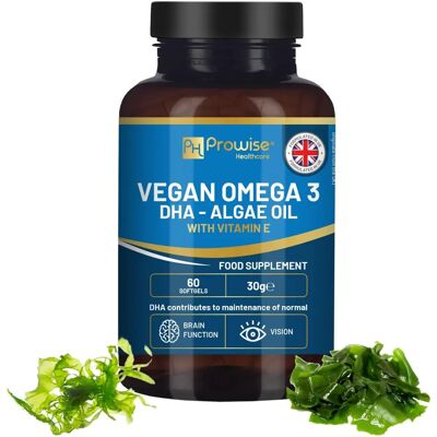 Prowise Healthcare Prowise Ômega-3 Vegano de Óleo de Algas - 400mg DHA - Softgels Veganas Prowise Healthcare Prowise Ômega-3 Vegano de Óleo de Algas - 400mg DHA - Softgels Veganas