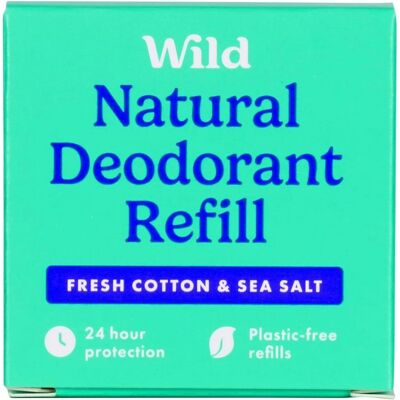 WILD Anywear frisk bomull & havsalt fast luftfrisker refill 40 g WILD Anywear frisk bomull & havsalt fast luftfrisker refill 40 g