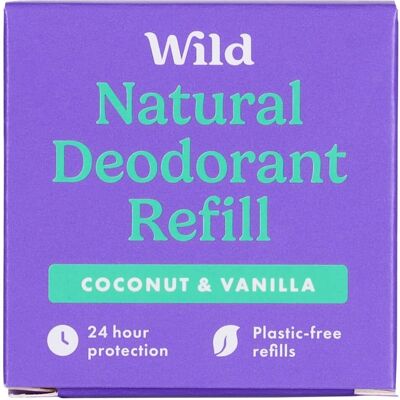 WILD Anywear Reumplere deodorant de cocos și vanilie (40g) WILD Anywear Reumplere deodorant de cocos și vanilie (40g)