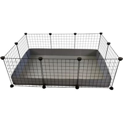 Klatka Modularna C.C. Szara Srebrna 110x75 cm dla Gryzońi Klatka Modularna C.C. Szara Srebrna 110x75 cm dla Gryzońi