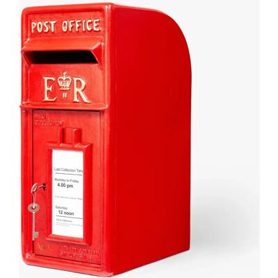 Royal Mail ER RED Post Box Cast Iron Pillar Letter Mail Free Standing - Post Box Royal Mail ER RED Post Box Cast Iron Pillar Letter Mail Free Standing - Post Box