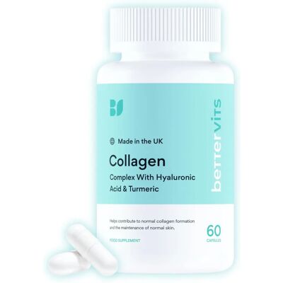BetterVits Collagen Complex 1000mg Hydrolyzed Skin Hair Nails Joints - Collagen Supplement BetterVits Collagen Complex 1000mg Hydrolyzed Skin Hair Nails Joints - Collagen Supplement