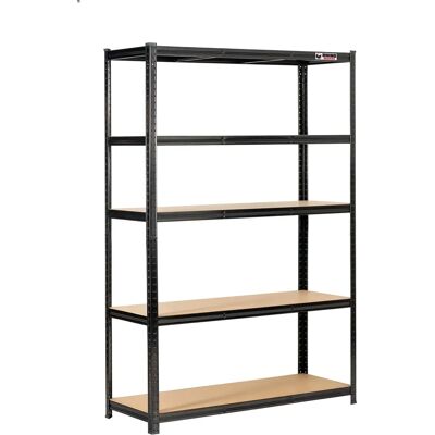 Rhino - 4 Bays 180x120x45cm - BlackBoltless - Garage Shelving Rhino - 4 Bays 180x120x45cm - BlackBoltless - Garage Shelving