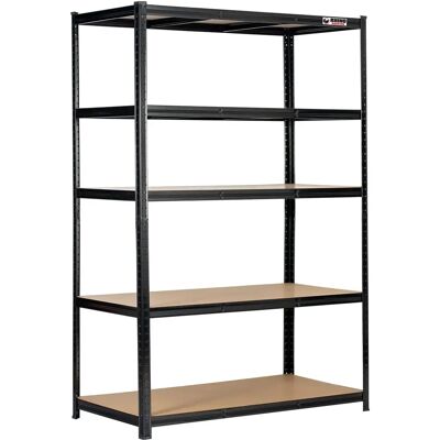 Rhino - 2 Bays - 180x120x60cm - Black Boltless Shelving Unit Rhino - 2 Bays - 180x120x60cm - Black Boltless Shelving Unit
