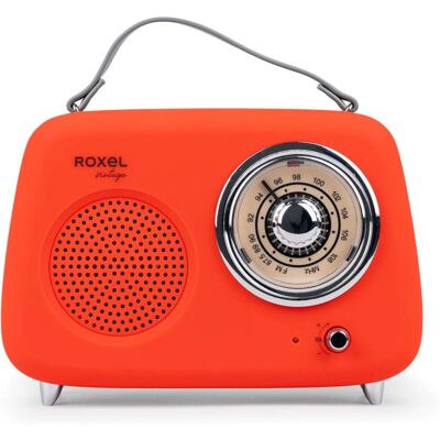 Roxel - FM Radio Wireless Speaker - Red - Bluetooth - Speaker Roxel - FM Radio Wireless Speaker - Red - Bluetooth - Speaker