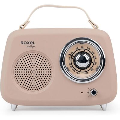 Roxel - FM Radio Party Wireless Speaker - Cream - Speaker Roxel - FM Radio Party Wireless Speaker - Cream - Speaker