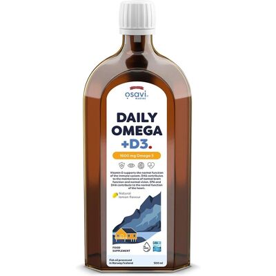 Osavi Codzienne Omega + D3 1600mg - Serce, Mózg, Odporność Osavi Codzienne Omega + D3 1600mg - Serce, Mózg, Odporność