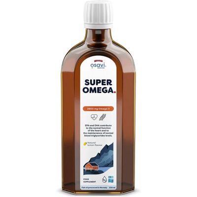 Osavi Super Omega 2900mg Omega 3 Lemon - Omega-3 supplement Osavi Super Omega 2900mg Omega 3 Lemon - Omega-3 supplement