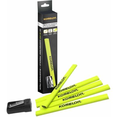 Komelon Carpenter's Pencils - 200 Rounded Edges - Carpenter's Pencils Komelon Carpenter's Pencils - 200 Rounded Edges - Carpenter's Pencils