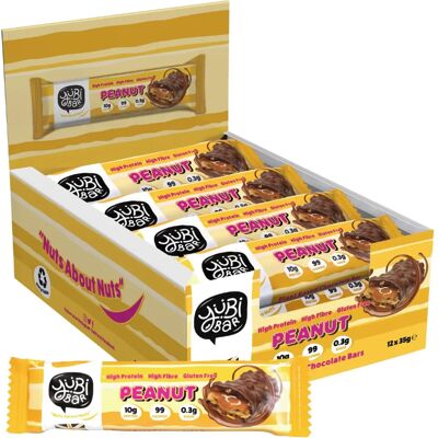 YuBi Marke Protein-Riegel - Erdnuss 12x35g YuBi Marke Protein-Riegel - Erdnuss 12x35g