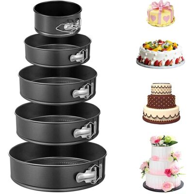 DENNY INT LTD - 5PCS ROUND CAKE TIN - Non-Stick DENNY INT LTD - 5PCS ROUND CAKE TIN - Non-Stick