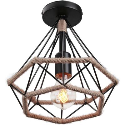 Hampton E27 Käfig Pendelleuchte - Industrieller Stil Deckenlampe Hampton E27 Käfig Pendelleuchte - Industrieller Stil Deckenlampe