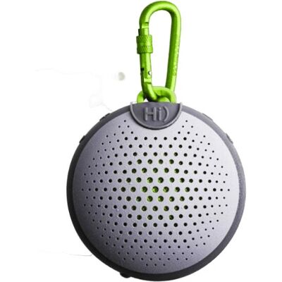 Haut-parleur Bluetooth étanche portable Boompods Aquablaster - Vert, Gris - Publicité Haut-parleur Bluetooth étanche portable Boompods Aquablaster - Vert, Gris - Publicité