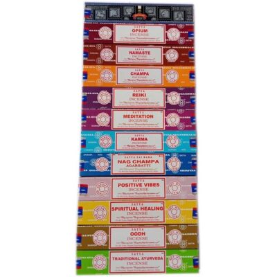 Satya - Nag Champa - 12x15g - Assorted scents - Incense Set Satya - Nag Champa - 12x15g - Assorted scents - Incense Set