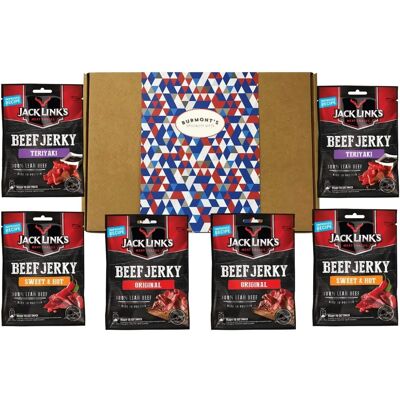 Jack Link's - Beef Jerky 6 Pack Gift Box - Original - Peppered - Beef Jerky Jack Link's - Beef Jerky 6 Pack Gift Box - Original - Peppered - Beef Jerky