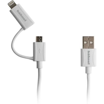 Cable Hahnel 1000 652.0 - USB A Micro-USB B/Lightning - Blanco Cable Hahnel 1000 652.0 - USB A Micro-USB B/Lightning - Blanco