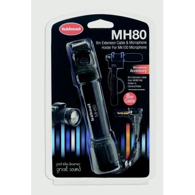 Acessório de microfone Hahnel MK200 MH80 - Cabo extensível de 8m e suporte Acessório de microfone Hahnel MK200 MH80 - Cabo extensível de 8m e suporte