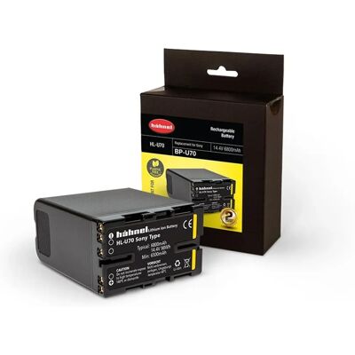 Hähnel Fototechnik HL-U70 Kamera-Akku - Sony Kompatibel, 6800mAh Hähnel Fototechnik HL-U70 Kamera-Akku - Sony Kompatibel, 6800mAh