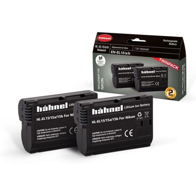 Hahnel HL-EL15HP Nikon Kamera-Akku - Doppelpack Hahnel HL-EL15HP Nikon Kamera-Akku - Doppelpack