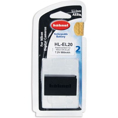 Bateria Hahnel Nikon EN-EL20A - Recarregável de lítio 880mAh Bateria Hahnel Nikon EN-EL20A - Recarregável de lítio 880mAh