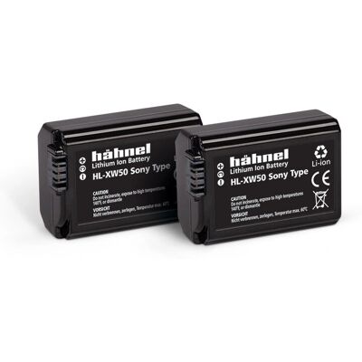 Batteria Hahnel HL-XW50 - Confezione doppia per Sony NP-FW50 Batteria Hahnel HL-XW50 - Confezione doppia per Sony NP-FW50