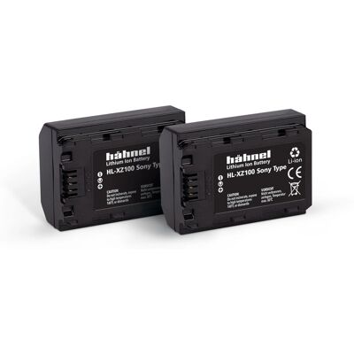 Hahnel HL-XZ100 Doppio Pacco Batteria per Sony - Batteria Fotocamera Hahnel HL-XZ100 Doppio Pacco Batteria per Sony - Batteria Fotocamera