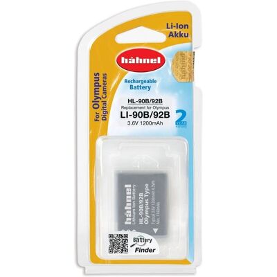 Hahnel Olympus Battery - HL-90B/92B Replacement - Li-Ion 1200mAh Hahnel Olympus Battery - HL-90B/92B Replacement - Li-Ion 1200mAh