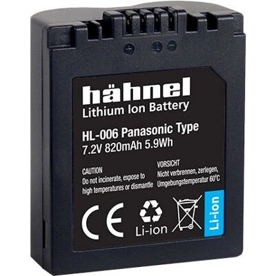 Baterie cu ionți de litiu Hahnel HL-006 - 780mAh pentru camere Panasonic Baterie cu ionți de litiu Hahnel HL-006 - 780mAh pentru camere Panasonic
