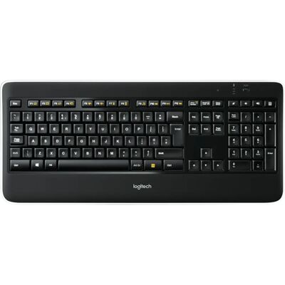 Logitech K800 Wireless QWERTY Keyboard - Office RF Wireless Black Logitech K800 Wireless QWERTY Keyboard - Office RF Wireless Black