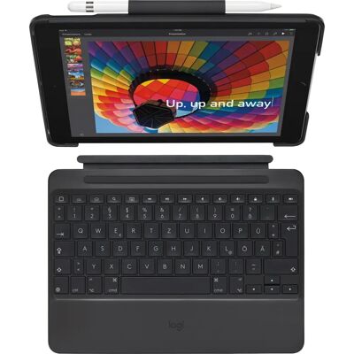 Logitech Slim Combo - iPad Hülle mit Tastatur - UK Layout Logitech Slim Combo - iPad Hülle mit Tastatur - UK Layout