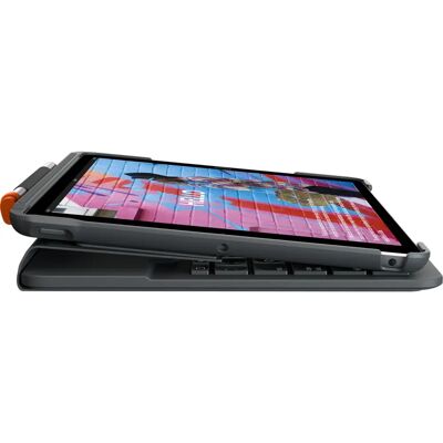 Logitech Slim Folio (DE, iPad 2019-2021), Tablet Tastatur, Grå Logitech Slim Folio (DE, iPad 2019-2021), Tablet Tastatur, Grå