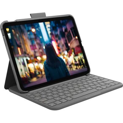 Logitech iPad-deksel + Tastatur - Grå - iPad (10. generasjon) Logitech iPad-deksel + Tastatur - Grå - iPad (10. generasjon)