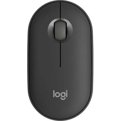 Logitech Pebble M350s Kabellose Maus - Schwarz & Graphit - Ambidextrous - 4000 DPI Logitech Pebble M350s Kabellose Maus - Schwarz & Graphit - Ambidextrous - 4000 DPI