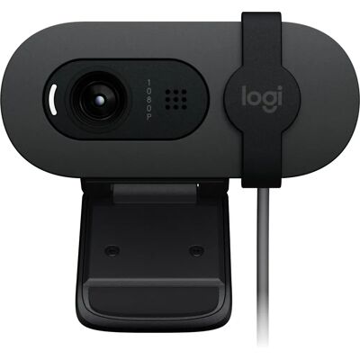 Webcam Full HD Logitech Brio 105 - Grafite - 2 MP Webcam Full HD Logitech Brio 105 - Grafite - 2 MP